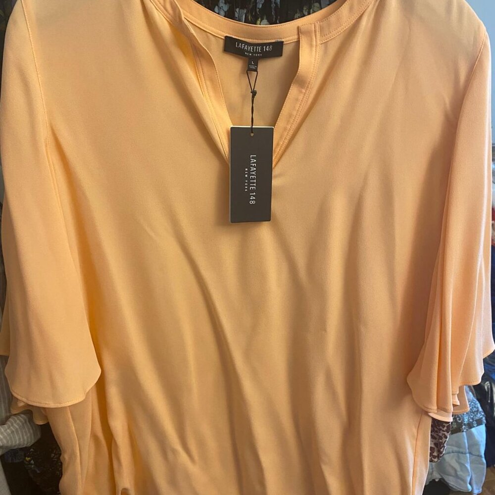 Lafayette 148 Sik blouse